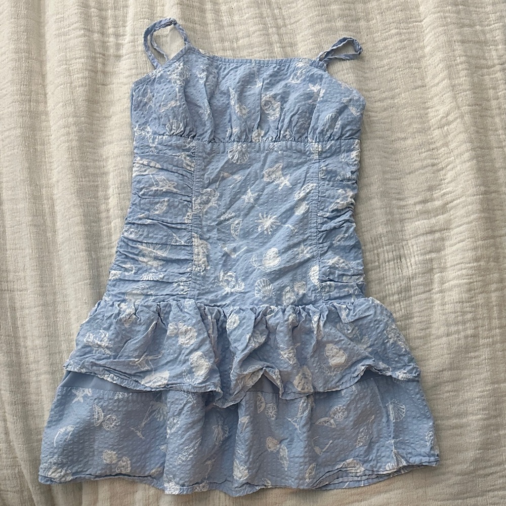 Cat & Jack Blue Casual Kids Dress